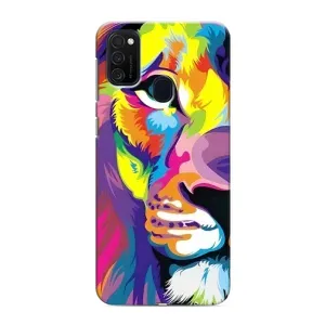 Чохол з картинкою ЛЕВ для Samsung Galaxy M21s (VPrint) (Яскравий Лев)