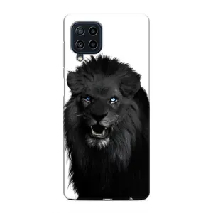 Чохли з картинкою животних Samsung Galaxy M22 (Чорний ЛЕВ)