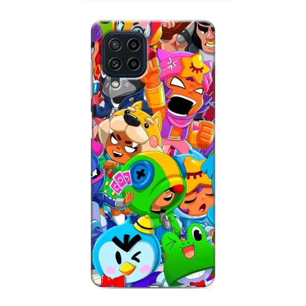 Чехол с принтом «Герои Бравл Старс» для Samsung Galaxy M22 Чехол с принтом «Герои Бравл Старс» для Samsung Galaxy M22