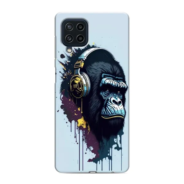 Чохол з принтом «Горила в навушниках» для Samsung Galaxy M22 Чохол з принтом «Горила в навушниках» для Samsung Galaxy M22