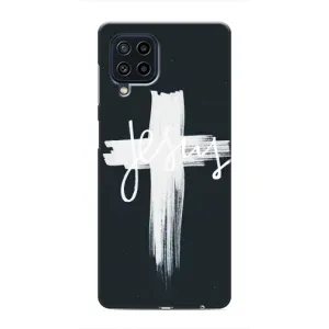 Чехол для Samsung Galaxy M22 (AlphaPrint) - (Христианские) (Иисус)