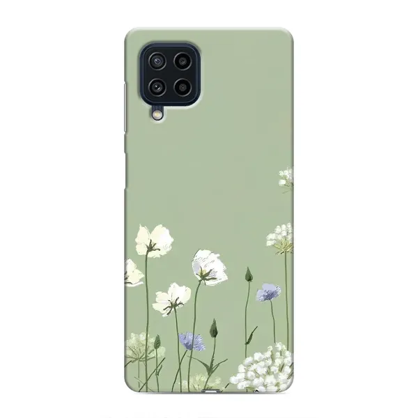 Чехол с принтом «Цветы на зеленом» для Samsung Galaxy M22