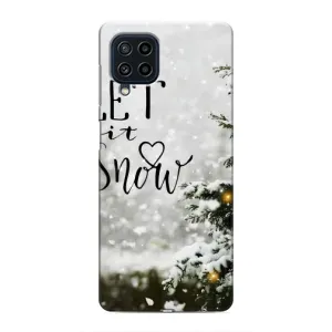 Новорічні, Святкові Чохли для Samsung Galaxy M22 - 2024 год (Let it snow)