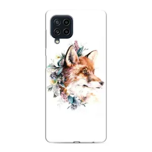Чохли з картинкою Лисичка для Samsung Galaxy M22 (VPrint) (Лиса в квітах)