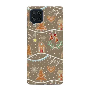 Новорічні, Святкові Чохли для Samsung Galaxy M22 - 2024 год (Новорічні пряники)