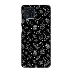 Новорічні, Святкові Чохли для Samsung Galaxy M22 - 2024 год (Новорічний фон)