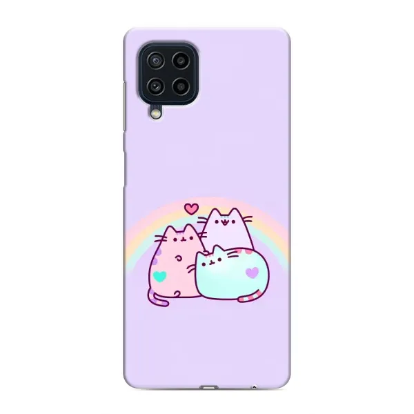Чехол с принтом «Радужные котики» для Samsung Galaxy M22