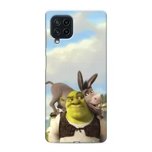 Чохол з мультфільмом Шрек на Samsung Galaxy M22 (Шрек та Осел)