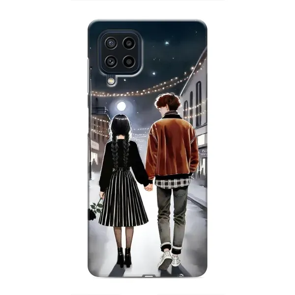 Чохол з принтом «Венздей та Тайлер» для Samsung Galaxy M22