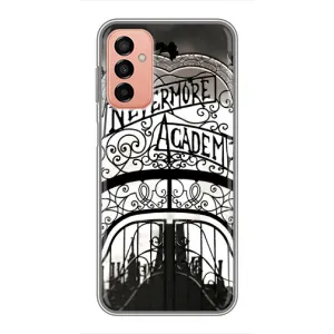 Чехол с дизайном Венздей 2 на Samsung Galaxy M23 (5G) (Ворота Академии Невермор)
