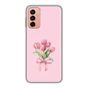 Чохол з розовим принтом для Samsung Galaxy M23 (5G) (Букет квітів)