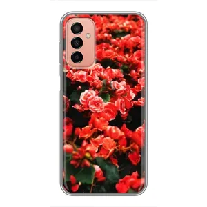 Чехлы с Цветами для Samsung Galaxy M23 (5G) (VPrint) (Цветы красные)