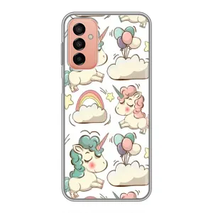 Чехол для Самсунг М23 (5G) - (Единорожки - Новинки) (AlphaPrint) (Единорожки)