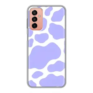 Чохол з принтом корови на Samsung Galaxy М23 (5G) (Фіолетова Бурьонка)
