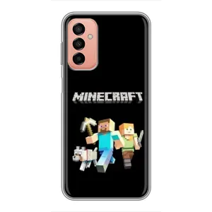 Чехол Майнкрафт на Samsung Galaxy M23 (5G) (AlphaPrint) Minecraft (герои Minecraft)