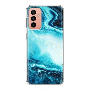 Мраморний чехол на Samsung Galaxy M23 (5G) (VPrint) (Блакитний мрамор)