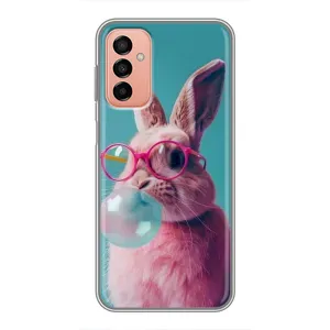 Чохол з принтом стильні тварини для Samsung Galaxy М23 (5G) (Кролик в окулярах)