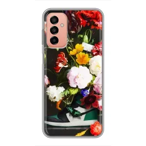 Бренднові Чохли для Samsung Galaxy M23 (5G) - (PREMIUMPrint) (Nike цветы)