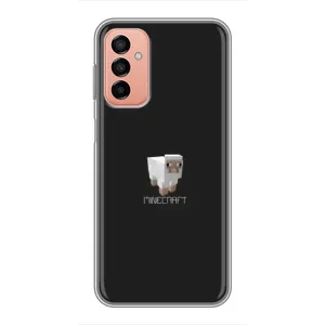 Чехол Майнкрафт на Samsung Galaxy M23 (5G) (AlphaPrint) Minecraft (Овечка Майнкрафт)