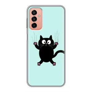 Чохол з принтом для Samsung Galaxy M23 (5G) (AlphaPrint) Модні коти (Падаючий кіт)