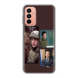Чохол для Samsung Galaxy M23 (5G) (AlphaPrint - с принтом Зеленського) (Президент)