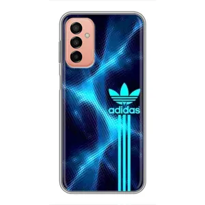 Чохли Адидас для Samsung Galaxy M23 (5G) (AlphaPrint) (Синій Адідас)