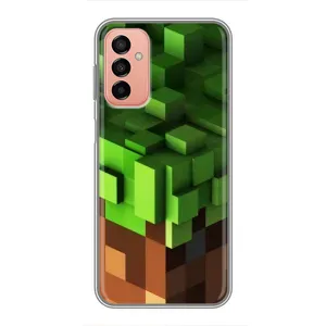 Чехол Майнкрафт на Samsung Galaxy M23 (5G) (AlphaPrint) Minecraft (текстура Майнкрафт)