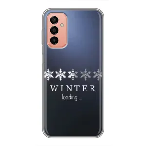 Зимні Чохли для Samsung Galaxy М23 (5G) - прозорий фон (Winter loading)