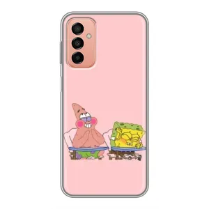 Чехол Губка Боб для Самсунг М23 (5G) (За партой)