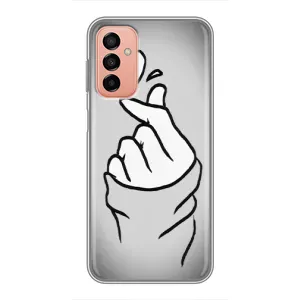 Чохол з принтом для Samsung Galaxy M23 (5G) (AlphaPrint - Знак сердечка) (Значок Love)