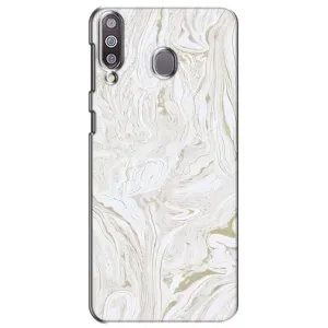 Мраморный чехол на Samsung Galaxy M30 (M305) (VPrint) (Белый мрамор)