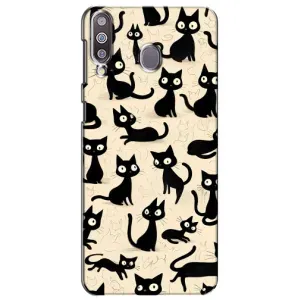 Чохол з малюнком кіт на Samsung Galaxy M30 (M305) (Чорні коти)