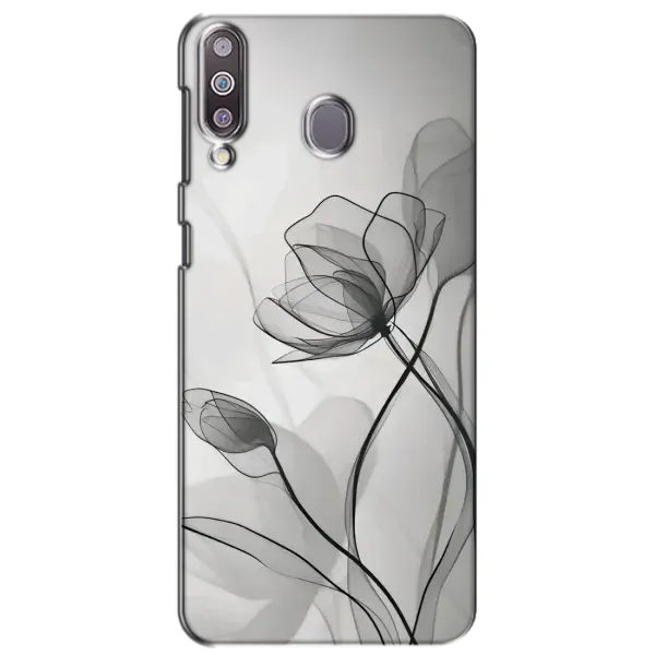 Чехол с принтом «Черные цветы» для Samsung Galaxy M30 (M305) Чехол с принтом «Черные цветы» для Samsung Galaxy M30 (M305)