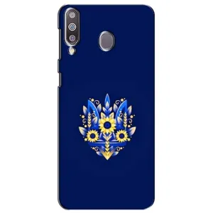 Чохли для Samsung Galaxy M30 (M305) Укр. Символіка (AlphaPrint) (Квітковий Герб)