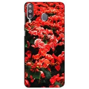 Чехлы с Цветами для Samsung Galaxy M30 (M305) (VPrint) (Цветы красные)