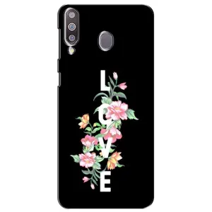 Чехлы для любимой на Самсунг Ґелексі M30 (VPrint) (Квіти LOVE)