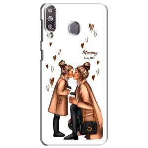 Чехол с печатью для Samsung Galaxy M30 (M305) - (Мама с ребенком) (AlphaPrint) (Дочка и мама)