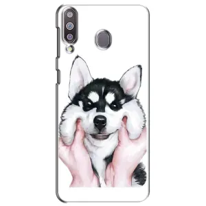 Чохол з Хаскі Samsung Galaxy M30 (M305) - (AlphaPrint) (Хаскі улибака)