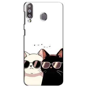 Чохол з малюнком кіт на Samsung Galaxy M30 (M305) (Коти в окулярах)