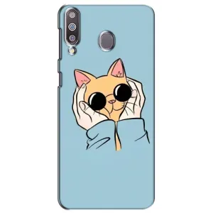 Чохол на Самсунг Ґелексі M30 з Котиками (VPrint) (Котик в окулярах)
