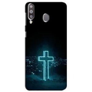Чехол для Samsung Galaxy M30 (M305) (AlphaPrint) - (Христианские) (Крест и город)