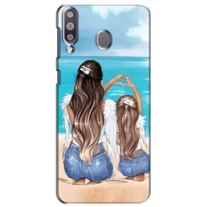 Чехол с печатью для Samsung Galaxy M30 (M305) - (Мама с ребенком) (AlphaPrint) (Мама с доченькой)