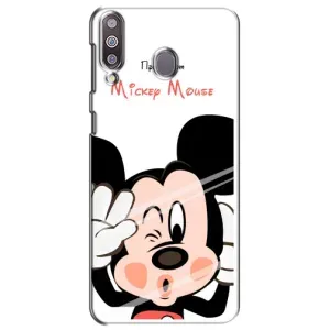 Эксклюзивный чехол для Samsung Galaxy M30 (M305) (AlphaPrint - Мультяшные) (Маус Микки)