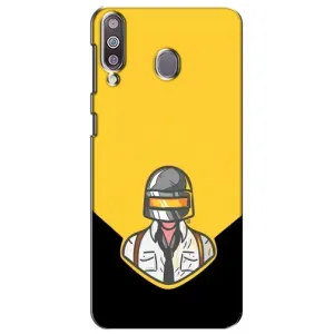 Чехол PUBG для Самсунг М30 (AlphaPrint) (Пабг в шлеме)