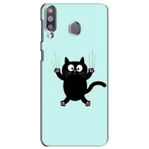 Чохол з принтом для Samsung Galaxy M30 (M305) (AlphaPrint) Модні коти (Падаючий кіт)