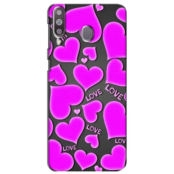 Чехол с принтом «Pink hearts» для Samsung Galaxy M30 (M305) Чехол с принтом «Pink hearts» для Samsung Galaxy M30 (M305)