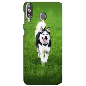 Чохол з Хаскі Samsung Galaxy M30 (M305) - (AlphaPrint) (Радісний Хаскі)