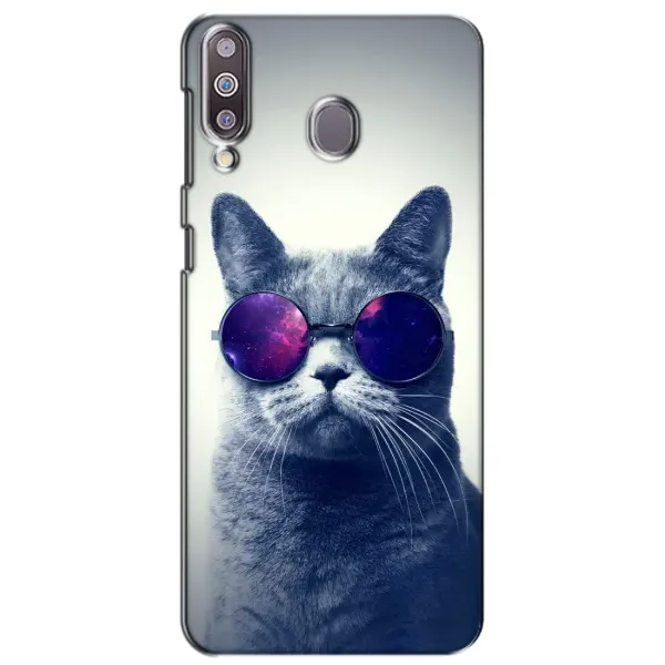 Чехол с принтом «Стильный кот» для Samsung Galaxy M30 (M305)