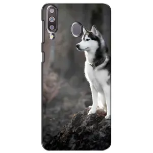 Чохол з Хаскі Samsung Galaxy M30 (M305) - (AlphaPrint) (Вірний собака)