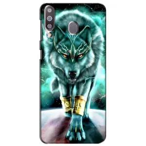 Захисні чохли для Самсунг Ґелексі M30 (AlphaPrint) (ХІТ продаж) ВОВК (Яскравий вовк)